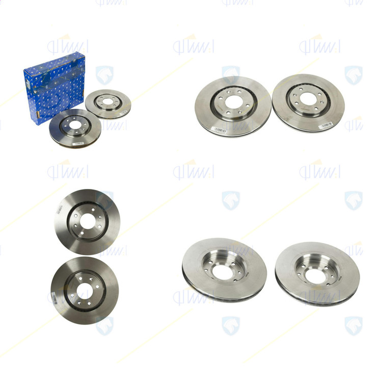 دیسک ترمز چرخ جلو پژو 206 تیپ 5 (موتور TU5) (دست دو عددی) شرکتی ایساکو کد 0670202299