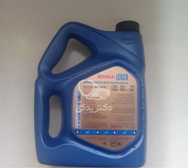 روغن موتور 10w40 سوپر پیشتاز بهران ایساکو API= SL/CF کد 0770701608