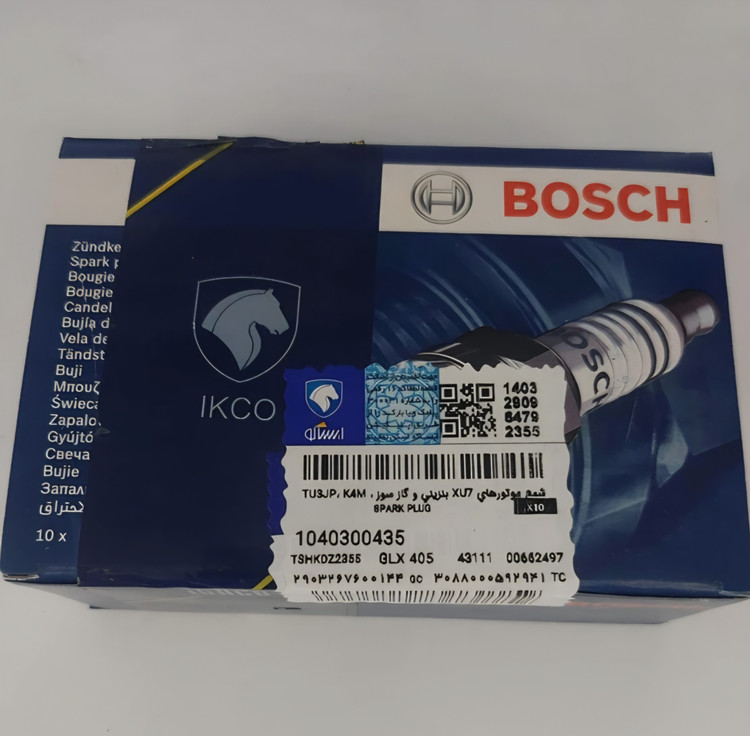 شمع موتورهای XU7 بنزینی و گاز سوز ، K4M ،TU3JP ، 1600 OHV ، 1600 INJ با گپ 0.9 میلی متر 1040300435