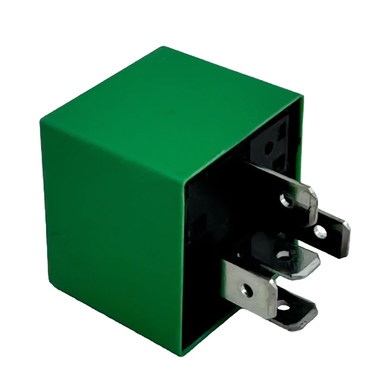رله فن پژو 206 و 207 (40/35 آمپر) 5 پایه سبز شرکتی ایساکو کد 0750400998